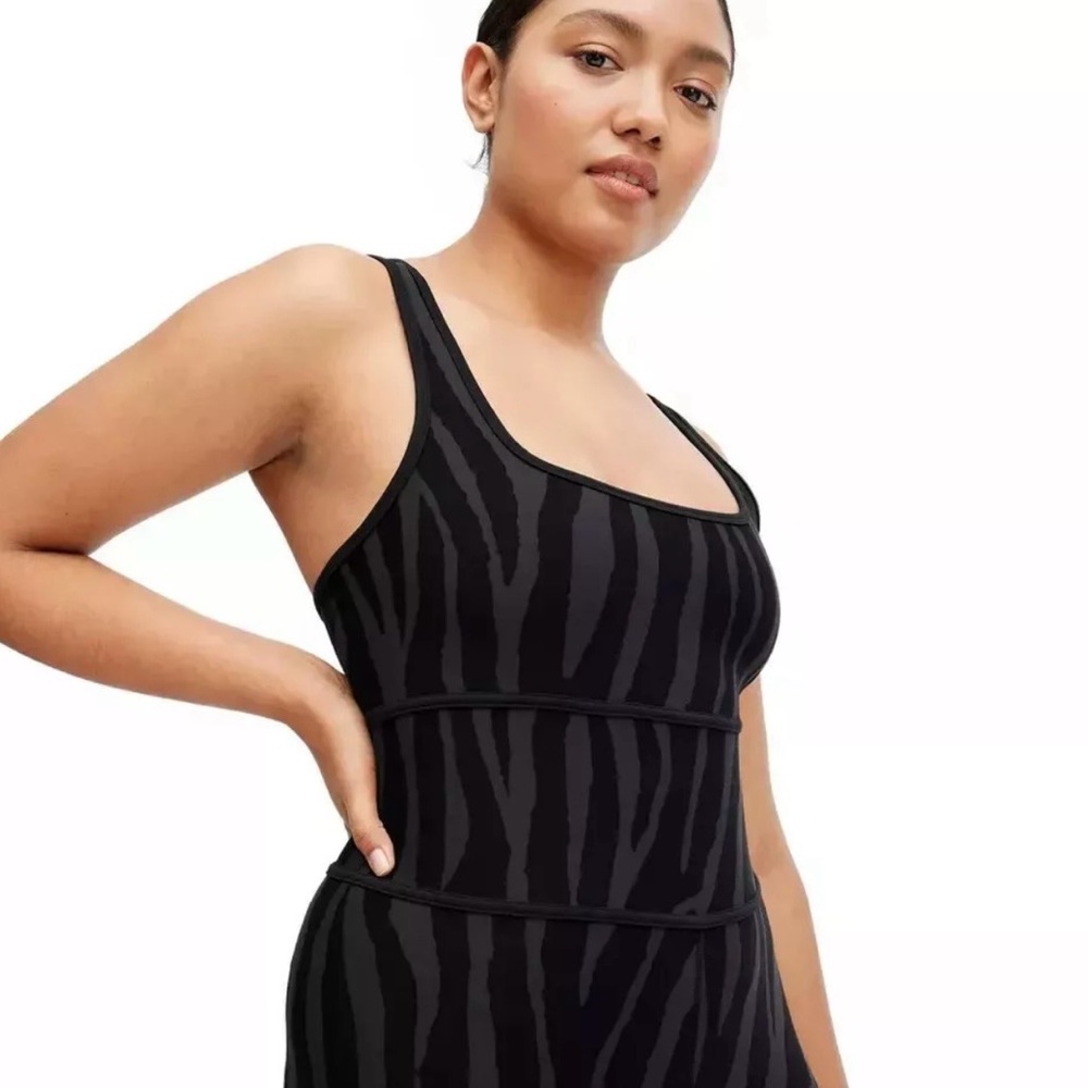 Diane Von Furstenberg x Target. Black Zebra. Unitard. Jumpsuit. Athletic.
